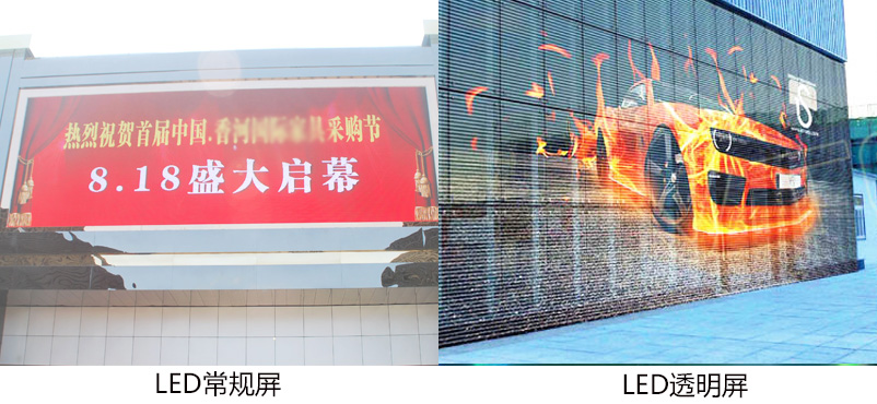 ͨ��LED��ʾ����ͨ��LED��ʾ����ʾ��Ч�Ա�